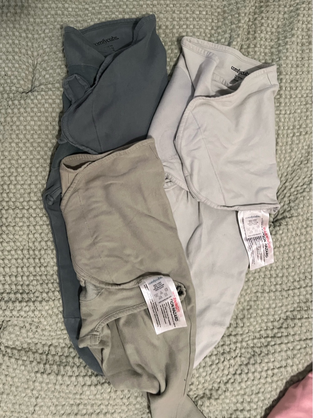 Velcro swaddles